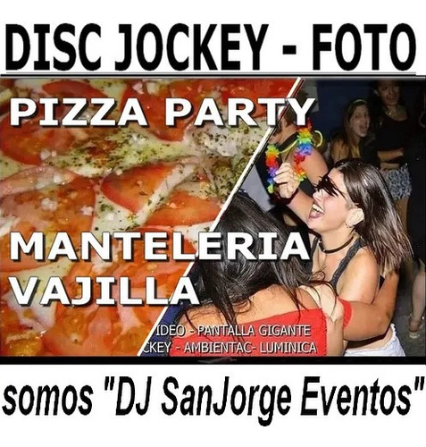 Dj Disc Jockey Quilmes C/animacion Pantallapizzapartyvajilla