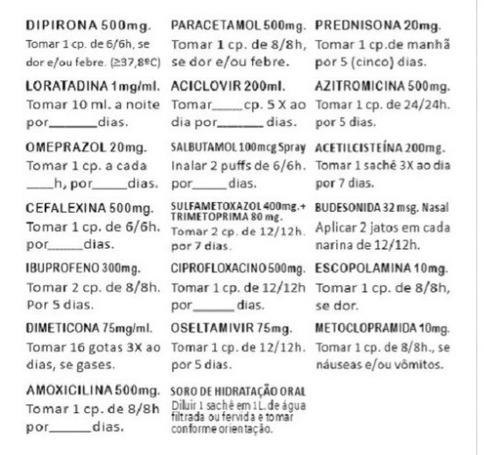 Carimbo Para Receituário Médico, Modelo 3913, Kit Ou Unidade
