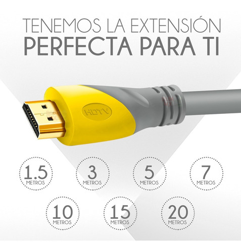 Imagen 9 de 9 de Cable Hdmi 1.5 Metros 4k Ps4 Apple Tv Pc Laptop 3d Xbox