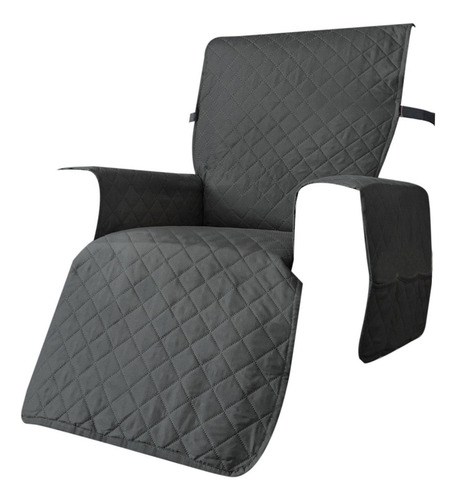 Cubierta De Asiento De Oficina For El Hogar Gris Oscuro L