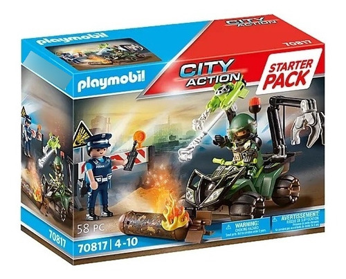 Figura Armable Playmobil City Action Policía Entrenamiento 