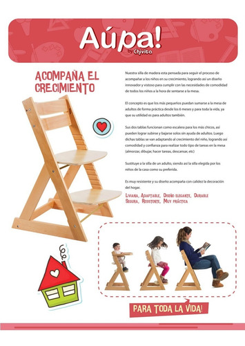Silla Evolutiva Desde Bebe A 99 Años Aúpa! By Chivita