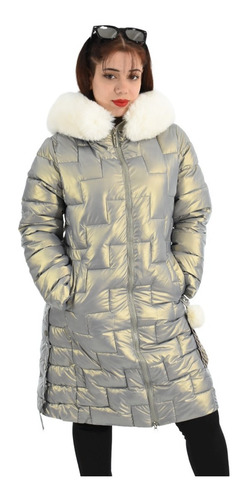 Campera Mujer Inflable Invierno Larga Impermeable Abrigo 901