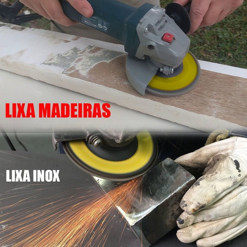 Disco De Lixa P/ Desbaste P/ Esmerilhadeira 115mm Fertak #80
