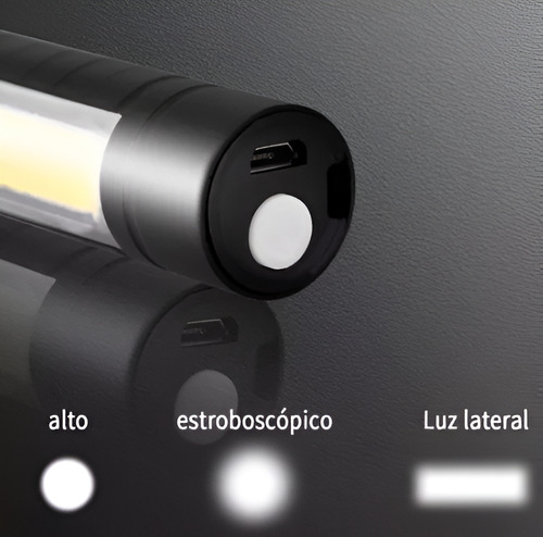 Linterna Tactica Recargable De Larga Distancia Led