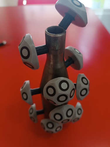 Polihedro Magnetico Con Targets Objetivos Escaner 3d