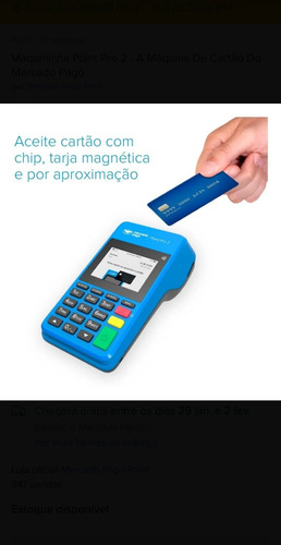 Imagem 12 de 12 de Maquininha Point Pro 2 - A Máquina De Cartão Do Mercado Pago