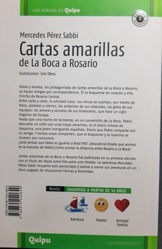 Cartas Amarillas De La Boca A Rosario M. Pérez Sabbi - Quipu