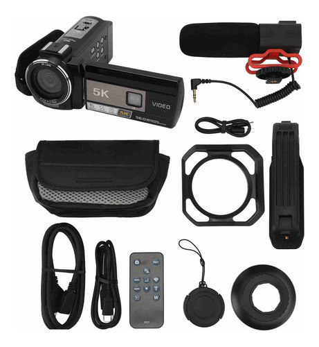 Videocámara Vlog Camera 5k Hd 56mp Con Pantalla Táctil De 3