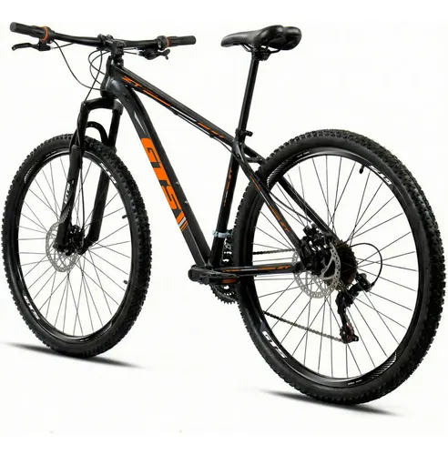 Bicicleta Aro 29 Gts Zt Aço Carb 21v Freio-disco E Suspensão Preto/laranja 17