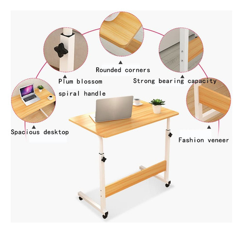 Mesa De Maquillaje Ajustable Móvil Para Niñas, Mesita Noche