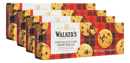 Galletas Con Chispas De Chocolate 125 G Paquete De 4