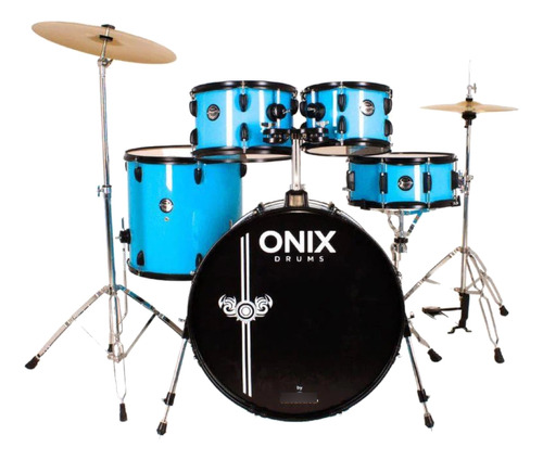 Bateria Onix Drums Smart 22 Baby Blue Bbe - Nagano