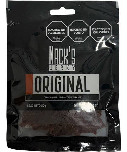 Nack's Jerky Beef Jerky charqui sin tacc 50 g