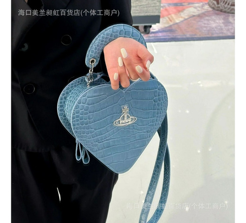 Mochila Com Padrão De Crocodilo Em Forma De Coração Estilo P