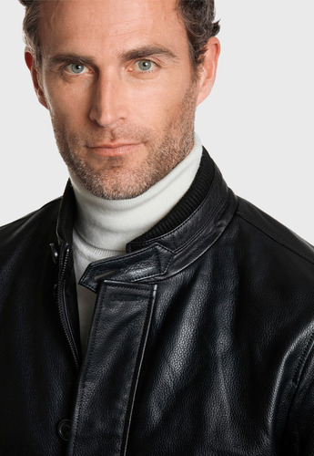 Imagen 4 de 4 de Chaqueta Hombre Cuero Istam Negro New Man Fw 2022