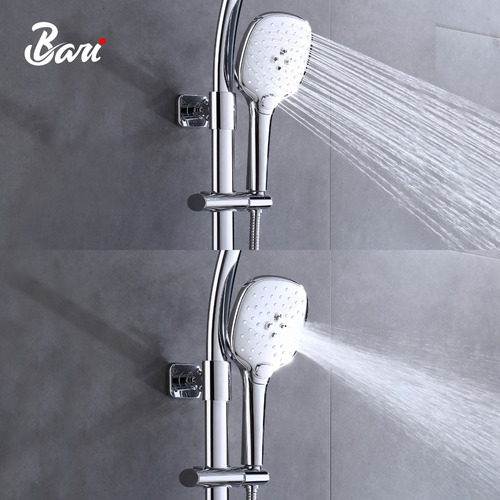 Set De Ducha Foglia Brush Nickel Marca Bari