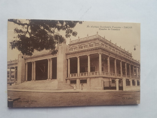Africa Postal Dakar Chambre De Commerce 1933