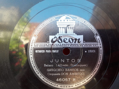 5 Discos De Pasta- Gregorio Barrios (Usado)
