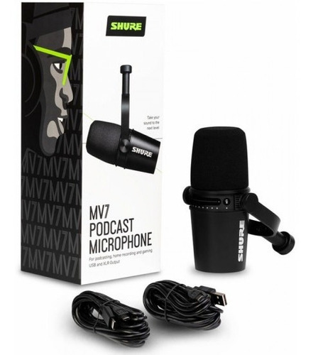 Shure Mv7 Micrófono Para Podcast Dinámico  Unidireccional