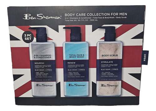 Ben Sherman Set 3 Productos Cuidado Personal Masculino