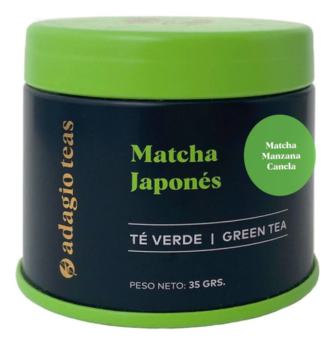 Adagio Teas Matcha Manzana Canela 35 Grs