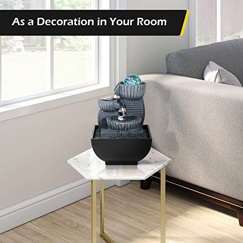 Fuente De Agua De Mesa De Relajacion Para Interiores