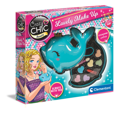 Maquillaje Infantil Cofre Delfin Lip Crazy Chic Clementoni
