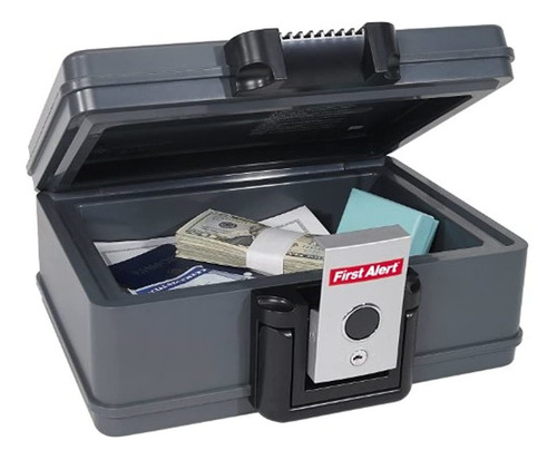 First Alert 2011f Fire Chest 017 Cubic Foot Gray