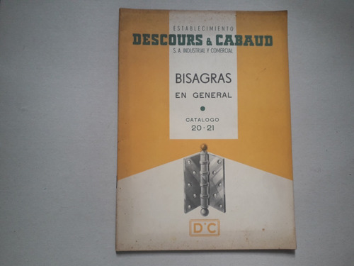 Catálogo N° 20-21 - Descours & Cabaud S.a. - Bisagras