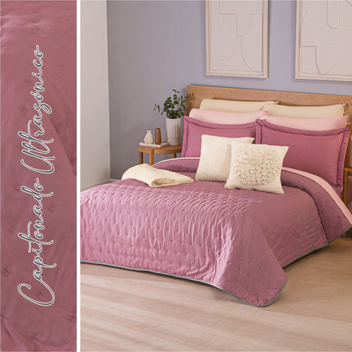 Colchas Concord Edredón Ligero Berry Doble Vista King Size