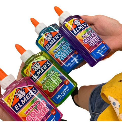 Pegamento Elmers Para Slime Elmer´s Glue Colores A Escoger Color Morado Transparente