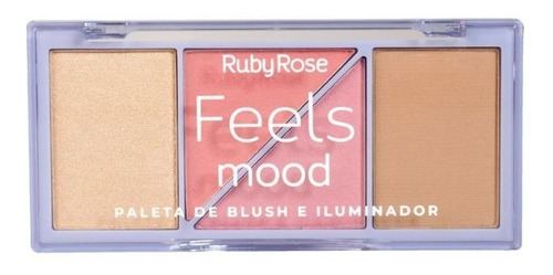 Paleta Ruby Rose Feels Mood Blush E Iluminador Hb-75291/1