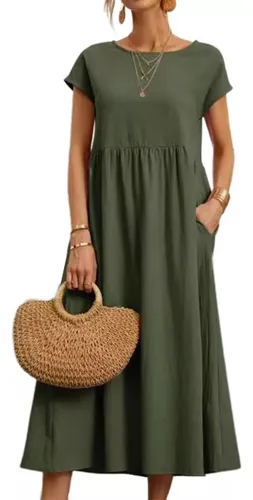 Vestido de algodon corto new arrivals