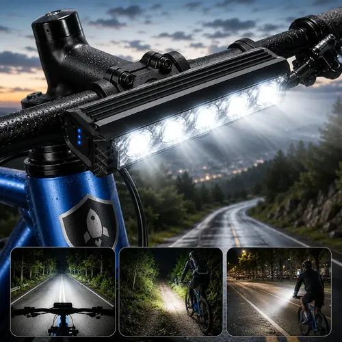 Farol de Bike 20.000 Lúmens para Bicicleta e Patinete com LED For...