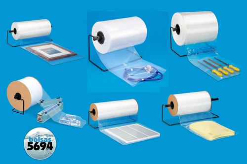 Rollo 50 Cm Bolsa Tubo Polietileno 50 Mic Bobina 100 Metros