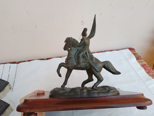 Antigua Escribania ? Tinteros Petit Bronce Gral Belgrano (Usado)