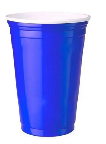 25 Unid. Copo Americano 400ml Beer Pong Azul