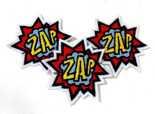 Pow Boom Bang Zap Cool Iron On Parches De Ropa Para Jea...