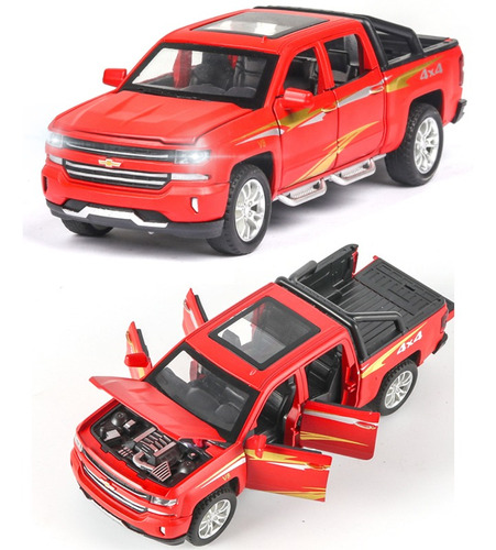 Chevrolet Silverado Camioneta Ornamento Miniatura Metal Auto