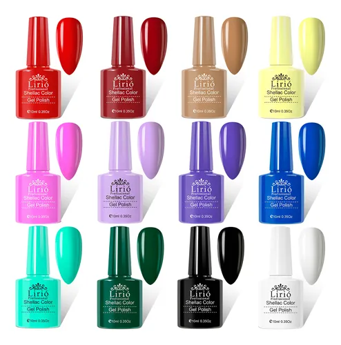 Kit 10 Esmaltes Unha Gel Polygel Manicure Pedicure