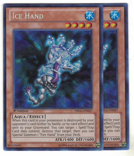 Yugioh 2x Ice Hand Secret 1st DrLG-en.47