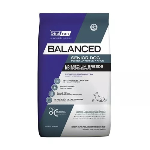 Alimento Vitalcan Balanced Adult Dog para perro senior de raza grande sabor mix en bolsa de 15 kg