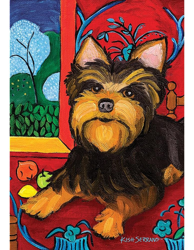 Bandera De Perro Muttisse-yorkie 12x18 Toland Home Garden