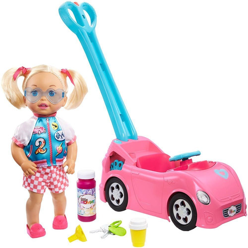 Boneca Little Mommy Passeio Com Bolhas Com Sons Mattel Gfj09