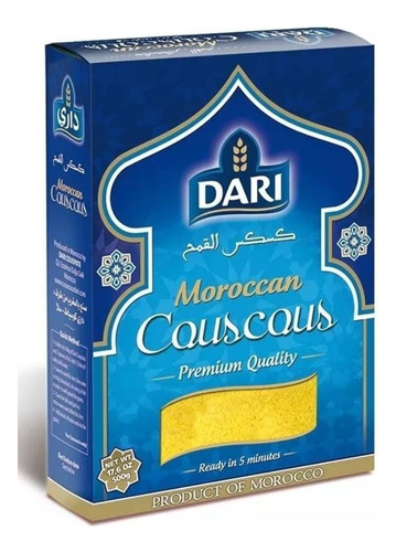 Cous Cous Moroccan - Dari - 500 Grs. Origen Marruecos