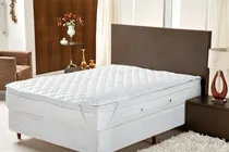 Comprar Protetor Impermeável Colchão Cama Casal Não Molha O Colchão
