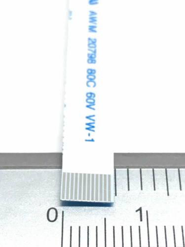 Imagen 2 de 4 de Cable Flex Membrana Plano Cinta Flexible 12 Pines 15 Cm 80c