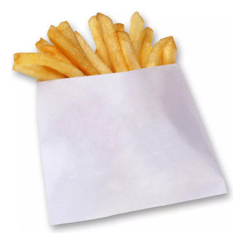 Bolsa De Papel Para Papas Fritas X 1000 U. Grease Paper 