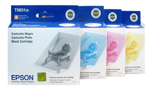 Imagen 4 de 6 de Cartuchos Epson T063 Originales Combo X 4 Colores Pcreg